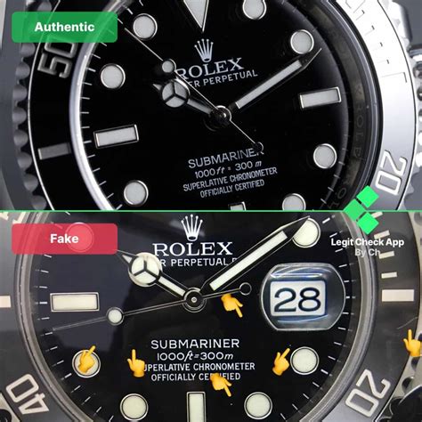 rolex submariner no date fake vs real|rolex submariner knockoff watches.